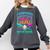 I Survived 100 Days Of School Baseball Drip Comfort Colors Sweatshirt Pepper