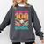 I Survived 100 Days Of School Baseball Ice Cream Drip Comfort Colors Sweatshirt Pepper