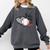 That's My Boy Leopard Heart Baseball Mom Premium Comfort Colors Sweatshirt Pepper