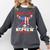 That's My Nephew Out There Baseball Cream Drip Crossed Bat Comfort Colors Sweatshirt Pepper