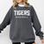 Tigers Baseball Inspired Comfort Colors Sweatshirt Pepper
