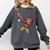 Ugly Christmas Sweater Gingerbread Baseball Toddler Kids Comfort Colors Sweatshirt Pepper