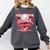 Valentine Baseball Lifestyle Home Plate Ice-Cream Drip Boys Comfort Colors Sweatshirt Pepper