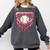 Valentines Baseball Boys Ice Cream Drip Heart Youth Kids Comfort Colors Sweatshirt Pepper