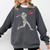 Valentines Day Baseball Batter Silhouette Heart Men Boy Kids Comfort Colors Sweatshirt Pepper