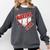 Warriors Home Plate Baseball Sports Baseball Mom Comfort Colors Sweatshirt Pepper