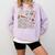 100 Days Of School Baseball 100th Day Of School Coquette Bow Comfort Colors Sweatshirt Crimson