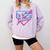100 Days Of School Baseball 100th Day Ice Cream Boys Kids Comfort Colors Sweatshirt Crimson
