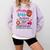100 Days Of School Baseball Donut Dripping Teacher Boys Kids Comfort Colors Sweatshirt Crimson