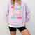 100 Days Of School Baseball Ice Cream Drip 100th Day School Comfort Colors Sweatshirt Crimson