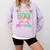 100 Days Of School Baseball Ice Cream Drip 100th Day Player Comfort Colors Sweatshirt Crimson