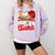 100 Days Of School Baseball Player Sports Game Teacher Kid Comfort Colors Sweatshirt Crimson