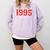 30 Year Old 1995 Classic Baseball Fan 30th Birthday Comfort Colors Sweatshirt Crimson