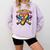 I Was 6 Now I'm 7 Dripping Ice Cream Baseball 67 Drip Comfort Colors Sweatshirt Crimson