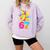 67 Baseball Ice Cream Six Seven Dabbing Banana Comfort Colors Sweatshirt Crimson