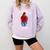 African American Baseball Mom Sagittarius Queen Zodiac Sign Comfort Colors Sweatshirt Crimson