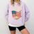 American Flag Baseball Player Bat Fan Catcher Pitcher USA Comfort Colors Sweatshirt Crimson