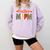 Baller Mom Leopard Basketball Baseball Mom Comfort Colors Sweatshirt Crimson