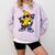 Banana Baseball Drip Comfort Colors Sweatshirt Crimson