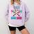 Baseball 10 Year Old Ice Cream Drip 10th Bday Double Digits Comfort Colors Sweatshirt Crimson