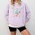 Baseball 4 Year Old Ice Cream Drip 4th Birthday Boy Number 4 Comfort Colors Sweatshirt Crimson