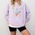 Baseball 5 Year Old Ice Cream Drip 5th Birthday Boy Number 5 Comfort Colors Sweatshirt Crimson