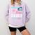 Baseball Or Bows Your Daddy Loves You Gender Reveal Matching Comfort Colors Sweatshirt Crimson