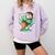 Baseball Boys Ice Cream Drip Baseball Boys Youth Mint Choco Comfort Colors Sweatshirt Crimson