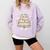 Baseball Christmas Tree Lights Comfort Colors Sweatshirt Crimson Baseball Christmas Tree Lights Comfort Colors Sweatshirt Crimson