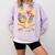 Baseball Drip Ice Cream Number 67 Player Lifestyle Comfort Colors Sweatshirt Crimson