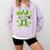 Baseball Drip Ice Cream Shamrock Irish St Patricks Men Comfort Colors Sweatshirt Crimson