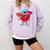 Baseball Drip Ice Cream Valentines Day Baseball Sport Boys Comfort Colors Sweatshirt Crimson