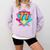Baseball Drip Jersey Number 77 For Players & 77th Birthday Comfort Colors Sweatshirt Crimson