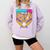 Baseball Drip Number 67 Ice Cream Home Plate Drip Comfort Colors Sweatshirt Crimson