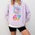 Baseball Drip Number 67 Player 67th Birthday Ice Cream 67 Comfort Colors Sweatshirt Crimson