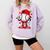 Baseball Drip Valentines Comfort Colors Sweatshirt Crimson