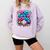 Baseball Ice Cream Drip 100 Days Of School Student Teacher Comfort Colors Sweatshirt Crimson