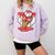 Baseball Ice Cream Drip Baseball Strawberry For Youth Red Comfort Colors Sweatshirt Crimson