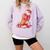 Baseball Ice Cream Drip Youth Strawberry Baseball Red Comfort Colors Sweatshirt Crimson