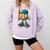 Baseball Lifestyle Youth Baseball Drip Icecream Comfort Colors Sweatshirt Crimson