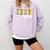 Baseball Mama Yellow Leopard Print Baseball Mom Gear Sports Comfort Colors Sweatshirt Crimson