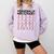 Baseball Mom Alphabet Comfort Colors Sweatshirt Crimson
