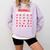 Baseball Mom Alphabet Parent Mama Player Game Sport Fan Comfort Colors Sweatshirt Crimson