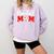 Baseball Mom Cute Letter Print Women Cute Mother's Day Comfort Colors Sweatshirt Crimson