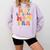 In My Baseball Mom Era Cute Mommy Groovy Comfort Colors Sweatshirt Crimson