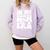 In My Baseball Mom Era Groovy Retro Comfort Colors Sweatshirt Crimson