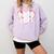 Baseball Mom Heart Comfort Colors Sweatshirt Crimson Baseball Mom Heart Comfort Colors Sweatshirt Crimson