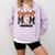 Baseball Mom Orange Varsity Baseball Mama Cute Mother's Day Comfort Colors Sweatshirt Crimson