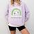 Baseball Mom St Patrick's Day Irish Shamrock Sports Comfort Colors Sweatshirt Crimson