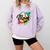 Baseball Mom USA American Baseball Graphic Comfort Colors Sweatshirt Crimson
